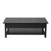 Latitude Run® Ferreby 4 Legs Coffee Table w/ Storage Wood in Black/Brown | 16.14 H x 45.28 W x 21.26 D in | Wayfair