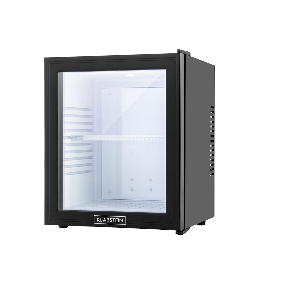 Klarstein MKS-13 Minibar Mini-Kühlschrank 3 Temperaturen 30L 23 dB Glastür Schwarz / Weiß Image