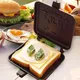 Machine à fromage grillée avec poignées double face cuisinière à sandwich portable grille-pain de