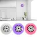 Mini horloge murale étanche avec ventouse pour la maison petite horloge silencieuse sans tic-tac