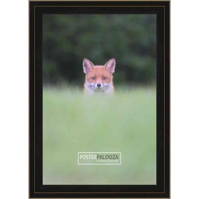 18x20 Contemporary Black Complete Wood Picture Frame with UV Acrylic, Foam Board Backing, & Hardware