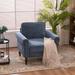 Modern Gourd Foot Accent Single Upholstered Armchair Gray Blue - 33" x 34.65"