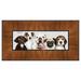 13.5x40 Contemporary Honey Pecan Complete Wood Panoramic Frame with UV Acrylic, Backing, & Hardware