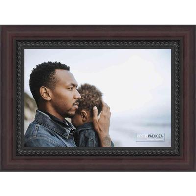 20x10 Traditional Mahogany Complete Wood Picture Frame with UV Acrylic, Foam Board Backing, & Hardware