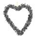 YUEHAO Home Decor Valentine S Party Garland Heart Pendant Wall Hanging Day Love Shape Decoration Home Decor Wreath Silver