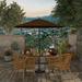 Havenside Home North Bend 7.5 Crank Lift Auto Tilt Patio Umbrella by Teak