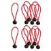 12 Pieces Heavy Duty Ball Cord Tarp Tent Tope Red