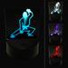 Kung Fu Martial Arts Crouch Stance Karate Gi LED Night Light Sign 3D Illusion Desk Nightstand Lamp