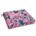 Classic Accessories Vera Bradley by Water-Resistant Patio Seat Cushion Rain Forest Canopy Coral 17 L x 17 D x 3 Thick