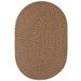 Rhody Rug Lexington Tweed Indoor/Outdoor Braided Rug Shades of Brown 4 ft x 6 ft 4 x 6 Bedroom Oval