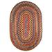 Rhody Rug Charisma Indoor/ Outdoor Braided Area Rug Tawny Port 2 x 3 Oval Synthetic Nylon Polypropylene 2 x 3 Outdoor Indoor Green Oval