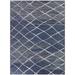 Balta Santeri Modern Trellis Indoor/Outdoor Area Rug 5 3 x 7 - Blue