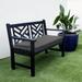 Mozaic Humble + Haute Outdura Solid Indoor/Outdoor Round-front Bench Cushion 60 in x 19 in x 3 in - ETC Steel