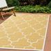 Alpine Rug Co. Yellow White Reversible Geometric Indoor/Outdoor Area Rug 5 3 x 7 7