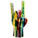 Interior Illusions Plus Graffiti Rock On hand Tabletop Jumbo - 11 tall