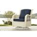 Tortuga Outdoor Rio Vista Outdoor Wicker Swivel Glider Chair with Cushions White