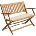 Patio benches with cushions-Modern furniture Cream