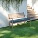 Humble and Haute Humble + Haute Indoor/Outdoor Solid Corded Bench Cushion Pacific - 45 x 19 x 2 Bench Cushion Corded