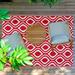 Playa Rug Venice Design 100% Eco-friendly Lightweight Plastic Outdoor Mat/Rug 8 x10 - Red&White