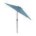 Greemotion Halo 9-foot Tilting Round Market Umbrella with Base (UV 50+) Light Sapphire