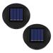 2PCS Solar Light Replacement Top Unit 8cm Replacement Solar Panels for Outside Garden Lantern Solar Lamp