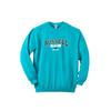 Men's Big & Tall Russell® Crew Sweatshirt by Russell Athletic in Aqua Black (Size XLT)