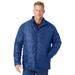 Men's Big & Tall Packable puffer jacket by KingSize in Midnight Navy (Size 3XL)