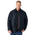 Men's Big & Tall Packable puffer jacket by KingSize in Black (Size 2XL)