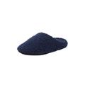 Men's Big & Tall Sherpa slippers by KingSize in Midnight Navy (Size 16 W)