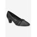 Women's Cristiny Pump by Easy Street in Black Satin (Size 8 M)