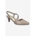 Wide Width Women's Emerald Pump by Easy Street in Taupe (Size 9 W)