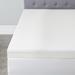 4" Invigorator Memory Foam Topper by BrylaneHome in White (Size KING) Mattress Topper Made in the USA