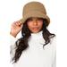 Women's Sherpa Bucket Hat by Accessories For All in Soft Camel