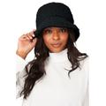 Women's Sherpa Bucket Hat by Accessories For All in Black