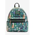 Women's Loungefly X Disney Princess Sidekicks Mini Backpack Handbag by Loungefly in Green