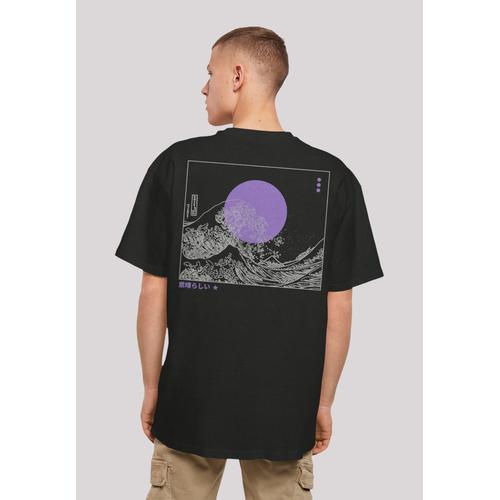 „T-Shirt F4NT4STIC „“Kanagawa Welle““ Gr. XXL, schwarz Herren Shirts T-Shirts Print“