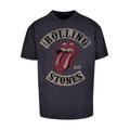 T-Shirt F4NT4STIC "PLUS SIZE The Rolling Stones Tour '78" Gr. 5XL, blau (navy) Herren Shirts T-Shirts