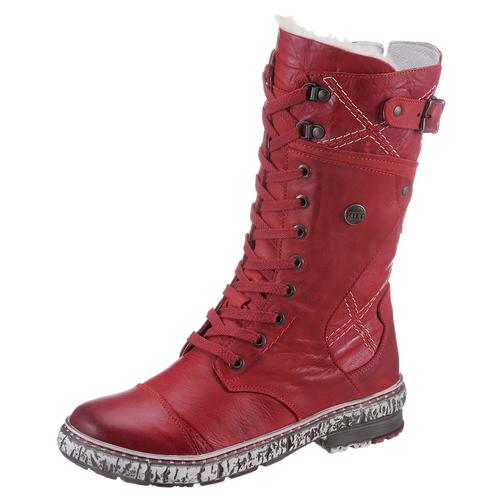 Winterstiefel KRISBUT Gr. 38, Varioschaft, rot (rot, used) Damen Schuhe