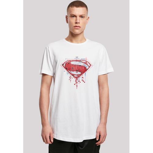 „T-Shirt F4NT4STIC „“DC Comis Superhelden Superman Geo Logo““ Gr. M, weiß Herren Shirts T-Shirts Print“