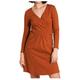 Tranquillo - Women's Jersey-Kleid in Wickeloptik - Kleid Gr XS rot