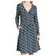 Tranquillo - Women's Jersey-Kleid in Wickeloptik - Kleid Gr XS blau/grau