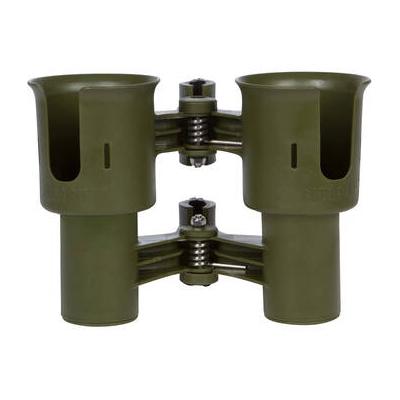 RoboCup Clamp-On Dual-Cup & Drink Holder (Olive) 0...