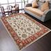 Brown/Red 144 x 108 x 0.75 in Area Rug - Canora Grey Hand Tufted Wool Oriental Area Rug Beige Red Wool | 144 H x 108 W x 0.75 D in | Wayfair