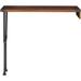 Williston Forge Iromel Rectangular Bar Table 43" L x 16" W Wood/Metal in Black/Brown/Gray | 39 H x 43 W x 16 D in | Wayfair
