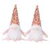 The Holiday Aisle® 2PCS Sequin Rudolph Doll w/ Lights, Grey Plastic in Pink | 11.81 H x 3.94 W x 3.94 D in | Wayfair