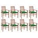 Red Barrel Studio® Patio Dining Chairs Outdoor Folding Chair w/ Cushions Solid Wood Teak Wood in Brown | Wayfair 68A5B563248040DA856822E20802DF88