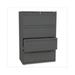 HON Company 700 Series Four-Drawer Lateral File 36w x 19-1/4d - Charcoal