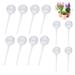 12Pcs Large Plant Watering Bulbs Automatic Self-Watering Globes Plastic Balls Garden Water Device Watering Bulbs for Plant (Clear)