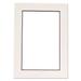 8.5x11 Mat for 5.5x8.5 Photo - White with Black Core Matboard for 8.5x11 in Frames - To Display Art Measuring 5.5x8.5 In