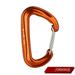 16KN Tools Outdoor Accessory Professional Safety Lock Hook Climbing Carabiner Climbing Equipment Mountaineering Buckle ORANGE